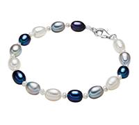 Valero Pearls Pulsera genciana / azul paloma / plata / blanco One Size genciana / azul paloma / plata / blanco