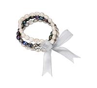 Valero Pearls Pulsera gris / antracita / blanco One Size EUR