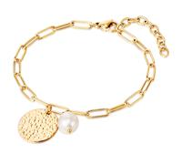 Valero Pearls Pulsera oro / blanco perla One Size EUR