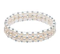 Valero Pearls Pulsera plata / blanco perla One Size plata / blanco perla