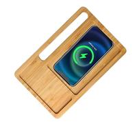 Valet Tray with Wireless Charger, 10 W Valet Charging Station, Phone Charging Station Organizer, Wireless Charging Station, Nightstand Tray for Phones, Mens Organizer Tray, Charging Tray for Phone,