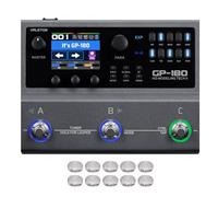 VALETON Procesador multiefectos para guitarracon modelado HD, 200+ efectos, soporte IR y NAM, looper, caja de ritmos, interfaz de audio USB GP-180