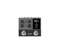 Valeton VLP-200 Pedal de looper doble para guitarra, bajo y voz (estación de loops, looper de guitarra, 2 canales, 24 bits, 99 proyectos, 7 h de grabación, 100 patrones de batería, MIDI), negro