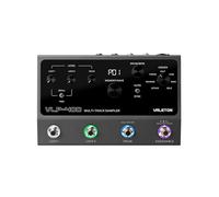Valeton VLP-400 Pedal looper dual para guitarra, bajo y voz (estación de loops, 32 bits, 99 proyectos, caja de ritmos, 7 efectos de loop, looper de guitarra, Assign, MIDI, XLR), negro