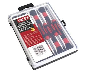 Valex 1463487.0 destornilladores de precisión para tornillos con Fente y phillips, juego de 8 piezas