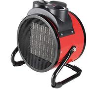 Valex 1860106 - Generador de aire caliente, 3 kW, 2 niveles de potencia, rojo/negro, 26 x 20,5 x 29,5 cm