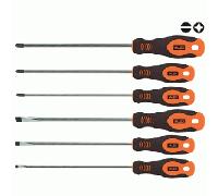 VALEX Destornilladores Largo Para Tornillos Con Talla Y Phillips Serie 6 Piezas
