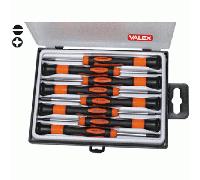 VaLex Juego 8 Destornilladores De Precisión FL+FH Phillips Cromo Vanadio