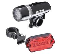 Valex Juego de Luces para Bicicleta, Faros Delanteros y Traseros