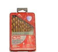 VALEX PUNTAS PARA METAL HSS-TIN SERIE 13 PZ MEDIDAS DE 1,5 A 6,5 MM 1461155