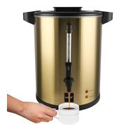Valgus Percolador Cafetera Café Profesional 135 tazas 20L comercial acero inoxidable oro doble pared gran urna de café para fiestas, oficinas, bodas y eventos de restauración