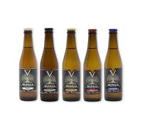 Valhalla Hidromiel Pack Degustación | Surtido 5 Variedades Estilo Cerveza Vikinga Sin Gluten ni Sulfitos | Miel de Flores con Sabores Artesanales | Selección Premium | 12 Botellines de 33cl