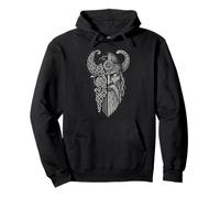 Valhalla Odin - Cuervo de cuervo celta runas vikingas Sudadera con Capucha