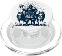 Valhalla Odin Rune Circle Lobos Guerreros Vikingos nórdicos PopSockets PopGrip para MagSafe