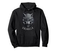 Valhalla Wolf Mask Odin Runes Norse Compass Viking Hombres Mujeres Sudadera con Capucha