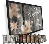 Valia Home Fußmatte - Muchos diseños - Alfombra atrapamugre para Interior y Exterior - Alfombra Antideslizante - Felpudo limpiapies - Diseño Welcome 60 x 80 cm