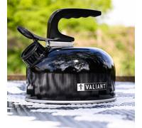 Hervidor de agua portátil Valiant para camping | Acabado negro brillante | 1 ...