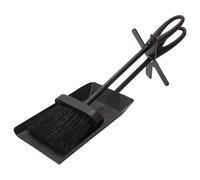 Valiant Fireside Ash Brush & Shoarth Tidy Set | Asas de Hierro Fundido de 38 cm | Herramientas de Limpieza duraderas para Chimenea, Estufa, Barbacoa y Hoguera