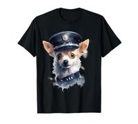 Valiant Puppy Police - Reloj de Perro Chihuahua Camiseta