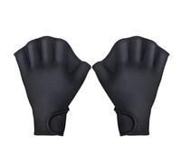 Valicaer Guantes de Natación,1 Pares Guantes Acuáticos Guantes Palmeados Piscina Guantes de Agua Natación Reticulados Guantes de Buceo Ajustables Guantes Aletas de Natación con Muñequera (L)