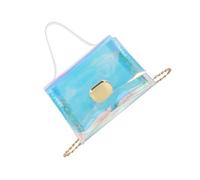 VALICLUD 1 Bolsa Organizadora De Cosméticos para Mujer Transparente Tipo Bandolera para Artículos De Tocador con Correa para Bolso De Mano Transparente Tipo Bandolera De PVC