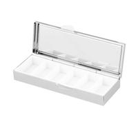 VALICLUD 1 caja de píldora llavero llavero píldora grande píldora pastillero etiquetas bunker caja pastillero para viajes portátil pequeño pastillero caja pastillero contenedor pastillero recipiente
