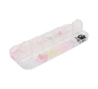 VALICLUD 1 Caja Encantos para Uñas con Lazo de Resina y Imitación Decoración Flatback Duradera para Arte de Uñas Accesorios de Manicura para DIY y Fiestas Caja de Compartimentos