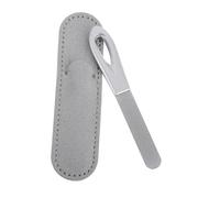 VALICLUD 1 Establecer Una Lista De Uñas De Aluminio De Zinc Con Mango Antideslizante Herramienta De Uñas De Manicura De Uñas De Doble Cara Con Estuche Pu Para El Uso Del Salón Del Hogar