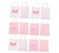 VALICLUD 1 Juego Bolsa De De Arco Hisopos De Algodón Transparentes Preventor De Tubería De Drenaje Bolsa De Papel Rosa Luz De La Matrícula del Faro Rosario Papel Kraft 12 Piezas