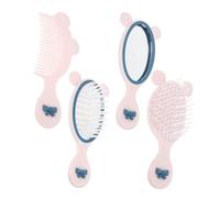 VALICLUD 1 Juego Cepillo Desenredante Portátil para Niñas con Espejo de Mano de Bonito y Cómodo para Cuidado del Infantil