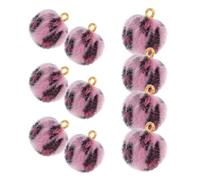 VALICLUD 1 Juego Colgante De Felpa Con Estampado De Leopardo Recipientes Para Pan Equipo Para Accesorios De Ventosa Servilletero Soporte Del Fregadero Aleación De Zinc Rosa 10 Piezas