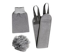 VALICLUD 1 Juego Guantes Exfoliantes de Ducha Cuerpo Esponja y Funda Limpieza Profunda y Resistencia Desgarro Baños
