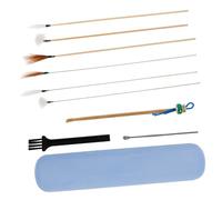 VALICLUD 1 Juego kit de extracción de orejas limpiador de cera para el oído bastoncillos de repuesto para limpieza de cerumen accesorio de limpieza de oídos madera