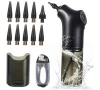 VALICLUD 1 Juego Limpiador De Oídos Eléctrico Eliminación Cera Herramienta De Oídos Limpios Con Motorizado Lavado De Oídos Limpieza Ear Cleaner Tool Incluye Para Orejas Abdominales Negro