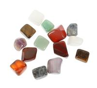 VALICLUD 1 Juego Piedras De Portátiles De Chakra De Piedras Naturales Resistente Al Desgaste Para Yoga Y Decoración Energética 14 Piezas