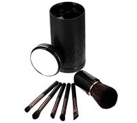 VALICLUD 1 Juego Pinceles de Maquillaje Profesional para Mujeres Set de Pinceles Portátiles con Espejo y Organizador para Viaje y Aplicación Diaria