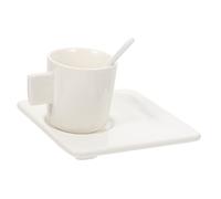 VALICLUD 1 juego Tazas de Café Cerámicas de Diseño para Hogar Taza de Leche Platillo y Cucharita para Café y Bebidas Variadas