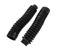 VALICLUD 1 par de Horquilla Delantera de Motocicleta Protector de Amortiguador de Goma Accesorios de Moto y de Instalar Compatible con Diversos Color Negro Par