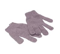 VALICLUD 1 Par Guantes De Baño De Cinco Dedos Hombres Guante De Cepillo Corporal Baños Limpieza Fregar Depuración Exfoliación Corporal Manopla De Ducha Ergonómico Exfoliar Suave Púrpura
