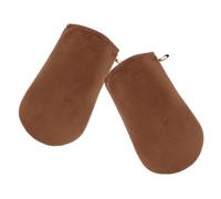 VALICLUD 1 Par guantes de bronceado aplicador de manopla autobronceadora aplicador de autobronceador guante de mano para autobronceador cepillo de bronceado franela Khaki