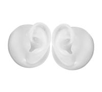 VALICLUD 1 Par Molde De Silicona Del Oído Molde Para Practicar Perforaciones En Las Orejas Oído Artificial Modelo De Oreja Modelo De Anatomía Del Oído Humano Moho Gel De Sílice