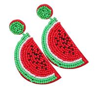 VALICLUD 1 Par Pendientes De De Frutas Perlas Pendientes De Oro Naranja Pendientes De Aros De Oro Para Mujer Espumoso Jarabe Aretes De Aro Viscosidad De Vidrio