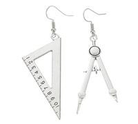 VALICLUD 1 Par Pendientes Tijeras Amor De Mujer Colgante De Oreja De Mujer Gotas Divertidas Para Los Oídos Decoraciones De Orejas De Moda Colgante De Oreja Con Estilo Silver Aleación