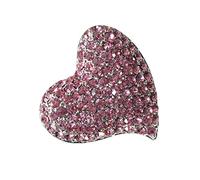 VALICLUD 1 Pc Broche De Amor Amatista Broches Cárdigan Transparente Elegante Decoración De Diamantes De Anniversary Insignias Escarpado Bálsamo Extraño Largo Women Su Rosa Pedrería