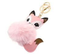 VALICLUD 1 Pc Llavero Llaveros Anillos Llavero De Peluche Llavero Pulsera Encanto De Piel De Mochila Colgante De Llavero Con Pompones Bolso De Mujer De Las Mujeres Oído Pompón Felpa