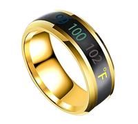 VALICLUD 1 Pieza Anillo de sensible anillos os de termómetro de o sensor de temperatura del o os de dedo que cambian de temperatura simple rings