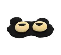 VALICLUD 1 Pieza Cubierta de de sueño para nocturna noche ponderado dormir con los ojos vendados máscara de ojos portátil poliéster Black