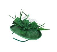 VALICLUD 1 Pieza Diadema de flores de accesorios para el cabello con cuentas 1920 banda tocados sombreros para mujer diadema de velo pelo de novia Venda Lino de imitación Verde