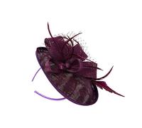 VALICLUD 1 Pieza Diadema de flores de accesorios para el cabello para mujeres boda paseo casarse tocado de pelo diadema de flores hippie pelo de fiesta Lino de imitación Púrpura