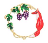 VALICLUD 1 Pieza insignia creativa rana aretes para mujer Hombres tachuelas Pines de solapa Flor en el ojal Broche de diseño original pasadores rojo